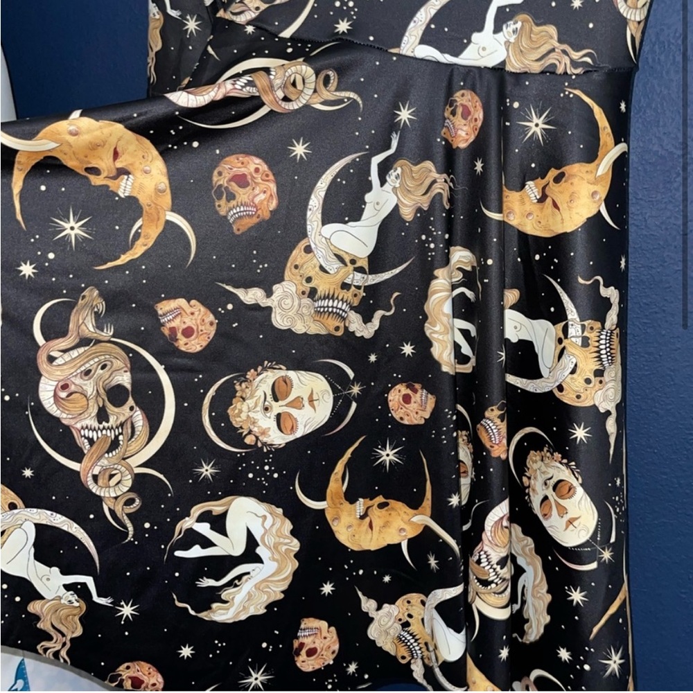 Blackmilk Octobers Moon 3/4 Sleeve Skater Dress XS - Picture 3 of 5